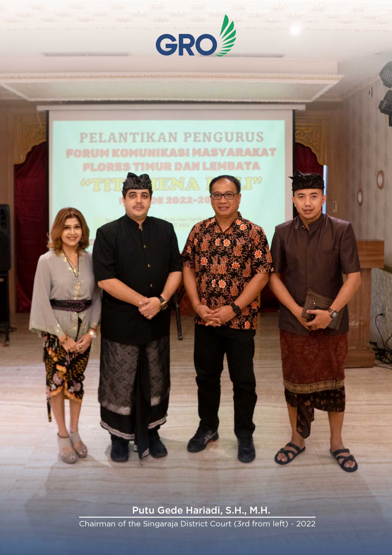 Putu Gede Hariadi, S.H., M.H. is the Chairman of the Singaraja District Court (3rd from left) - 2022